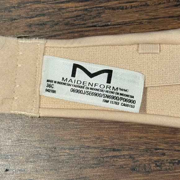 Maidenform Cream Strapless Bra 36c - Picture 3 of 5